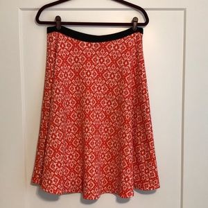 Patterned A-Line Skirt